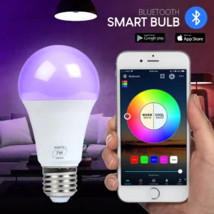 Smart Bluetooth LED Bulb (RGB + Warm/White, App Controlled)