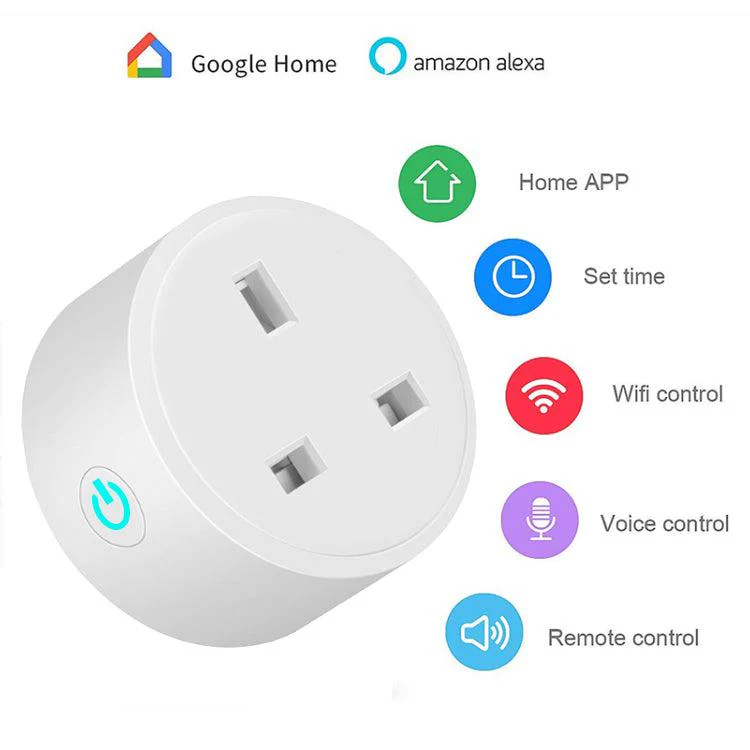 Smart WiFi Plug (App Control, Timer, Energy Monitoring)